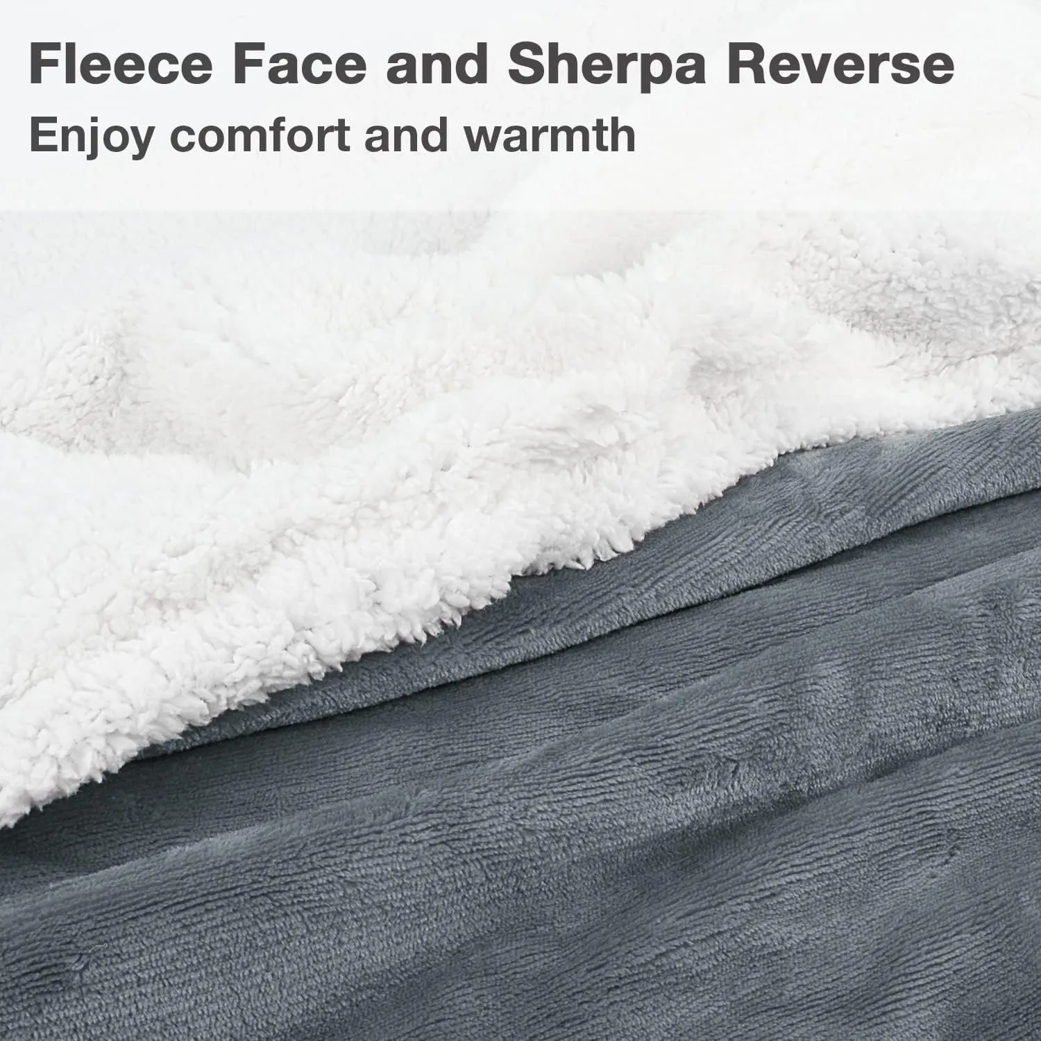Catalonia Sherpa Wearable Blanket with Sleeves & Foot Pockets for Adult Women Men, Comfy Snuggle Wrap Sleeved Throw Blanket Robe, Gift Idea, Grey