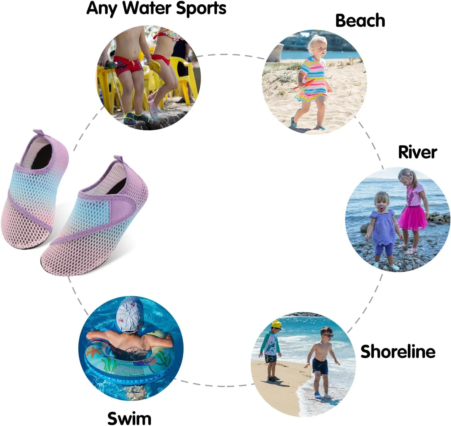 Centipede Demon Kids Water Shoes Girls Boys Outdoor Quick Dry Barefoot Aqua Socks for Sport Beach Swim Pool Surf