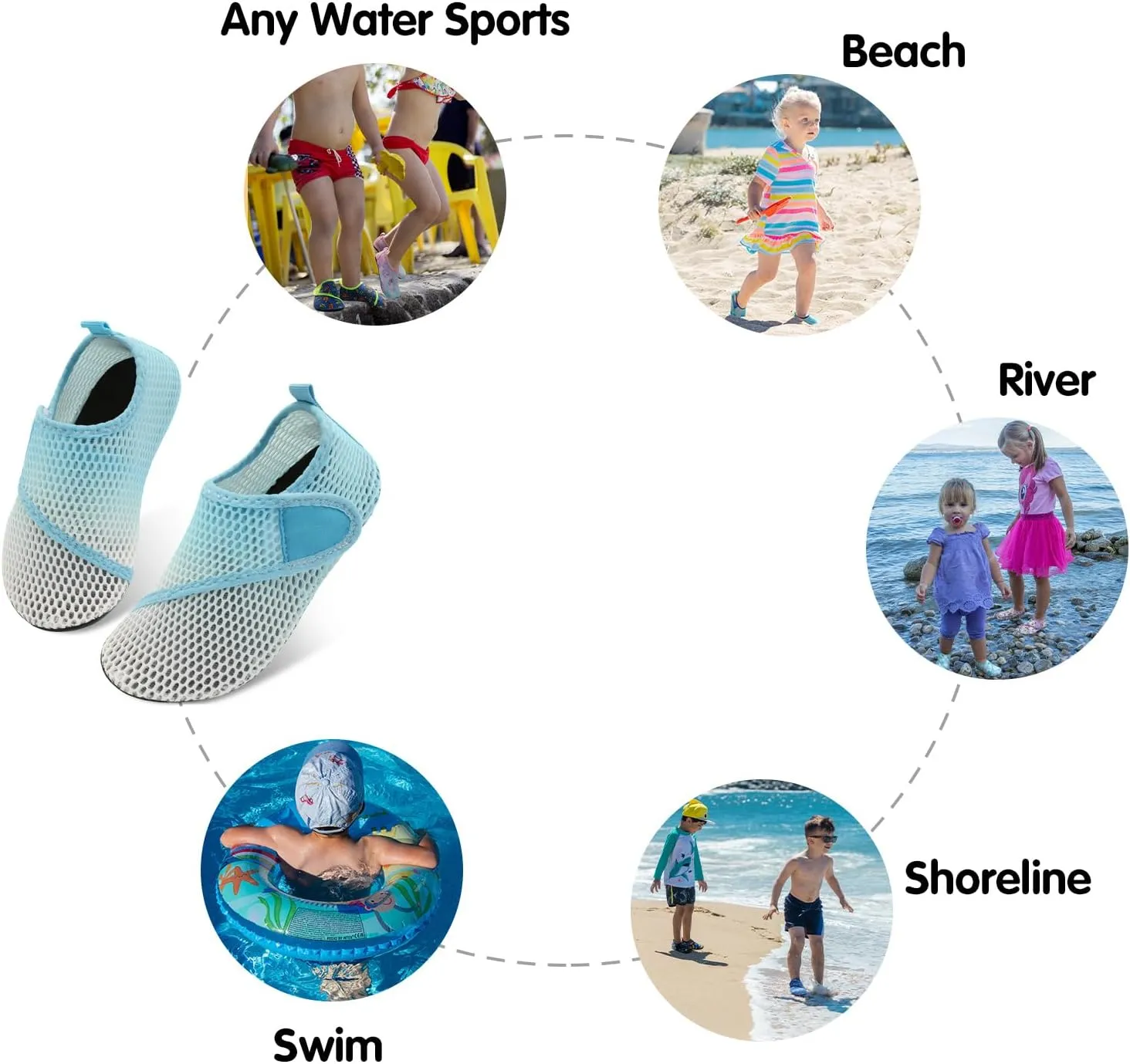 Centipede Demon Kids Water Shoes Girls Boys Outdoor Quick Dry Barefoot Aqua Socks for Sport Beach Swim Pool Surf