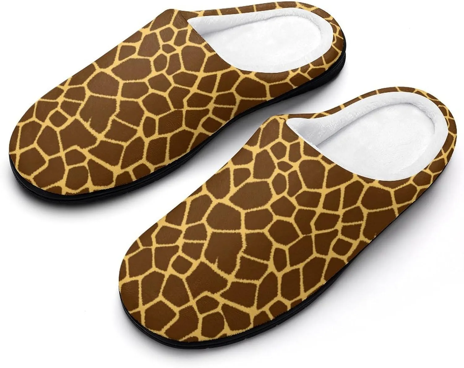 Christmas Slippers For Women Cotton House Slippers Hard Sole Comfy Clog Slippers Warm Slip-On Shoes Indoor Outdoor