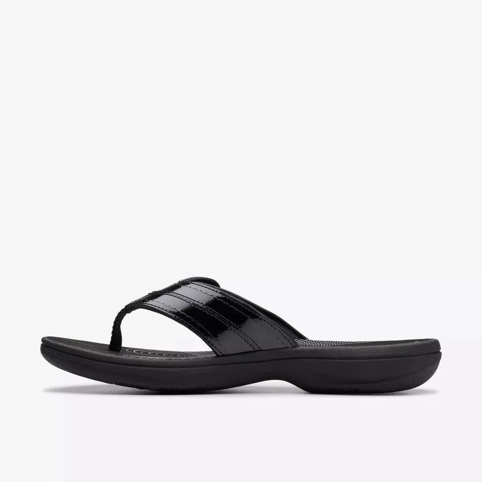 Clarks Women's Breeze Reyna H Black Pat 26182335