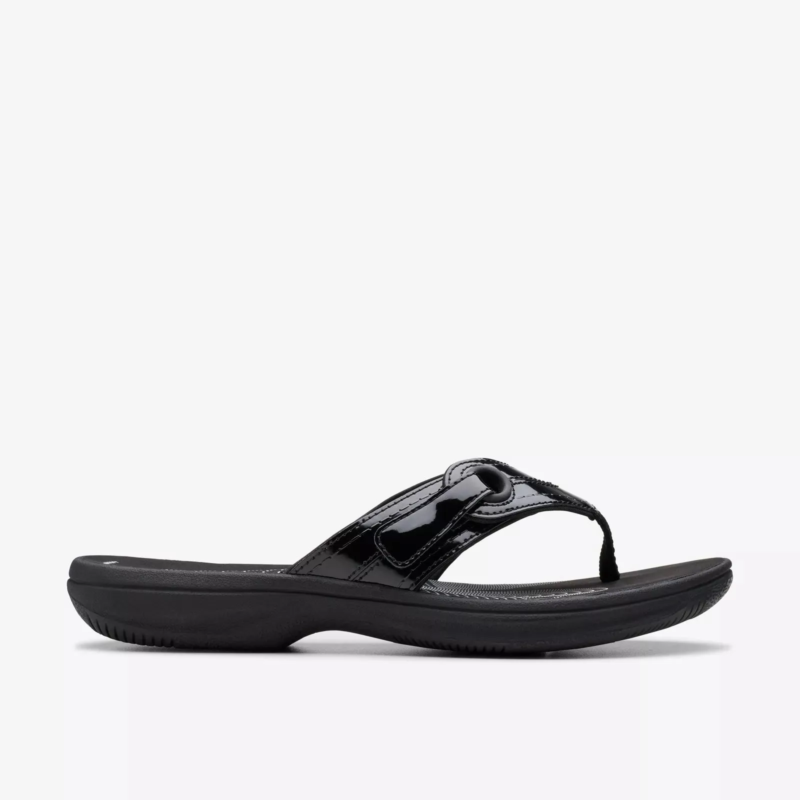 Clarks Women's Breeze Reyna H Black Pat 26182335