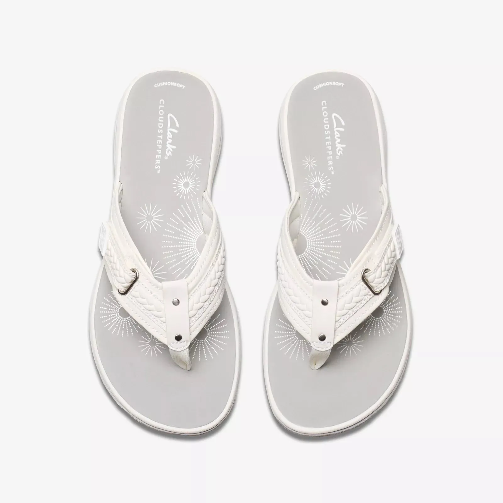 Clarks Women's Breezey Sun H White 26182355