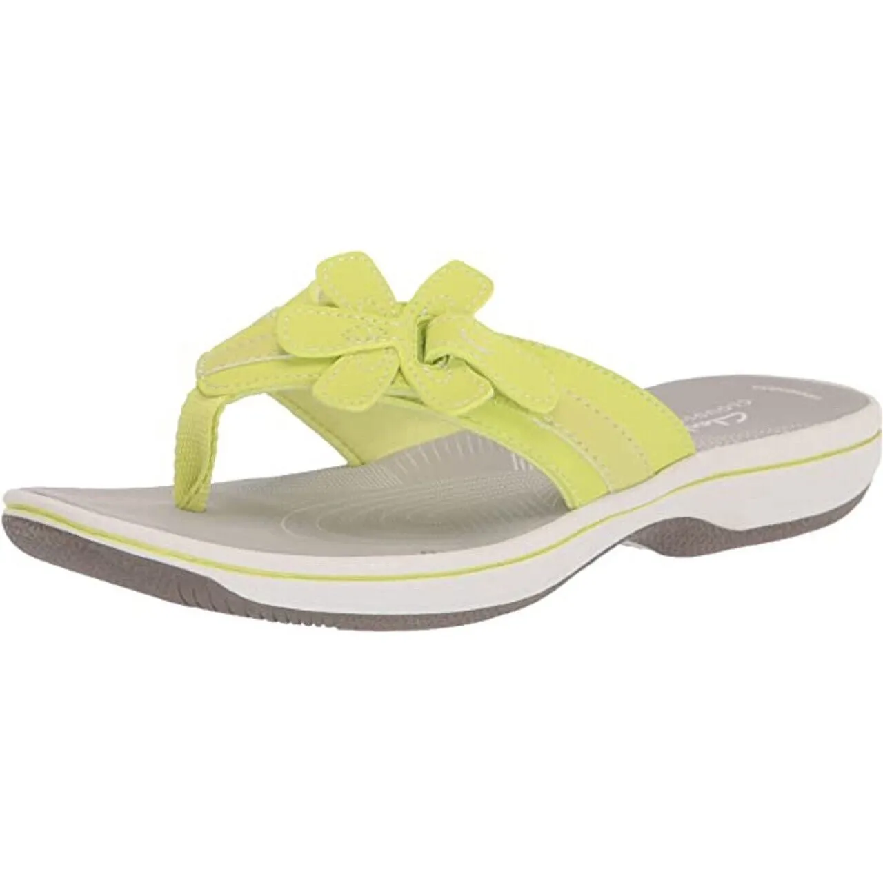 Clarks Women's Brinkley Flora Flip-Flop Lime 26166915