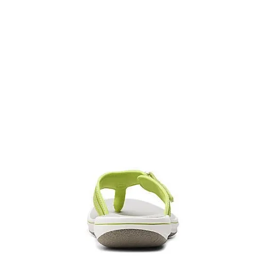 Clarks Women's Brinkley Flora Flip-Flop Lime 26166915