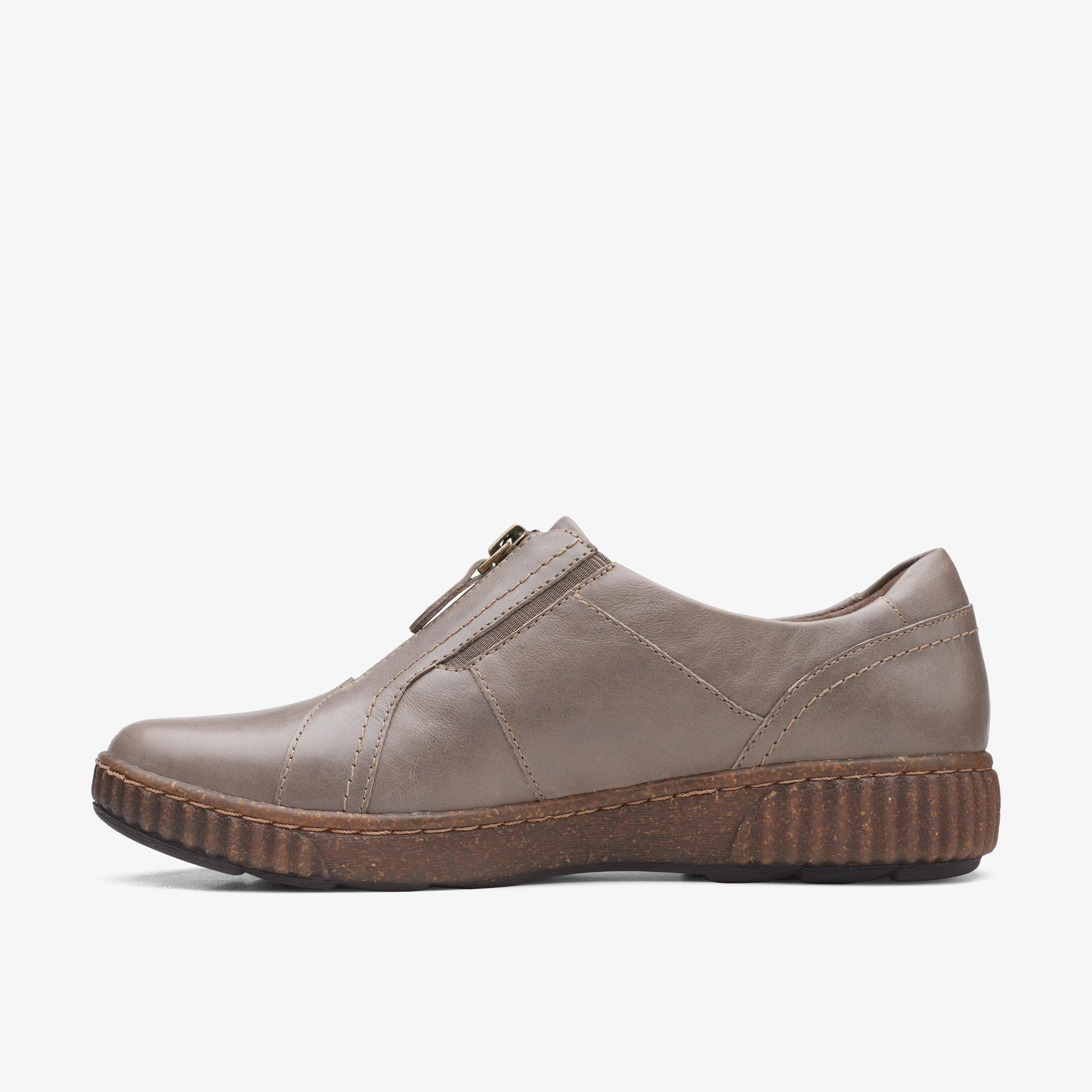 Clarks Women's Magnolia Zip Beige 26167484