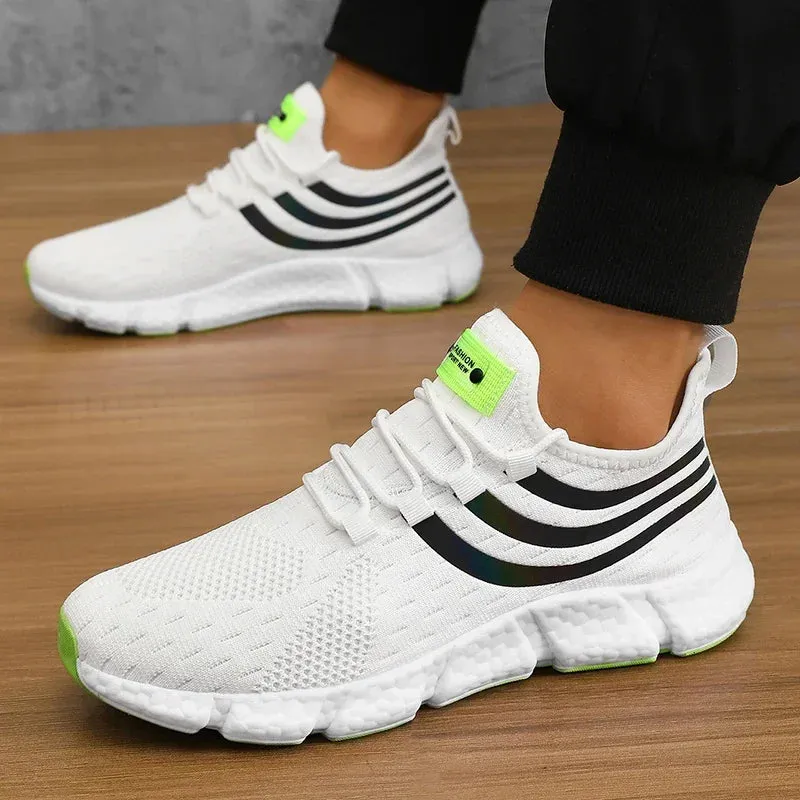 Classic Walking Comfortable Shoes Man Tenis Slip Shoes Early access Price-match guarantee Masculino Sneakers Shoes for Light Mesh Breathable on Outdoor Men Running