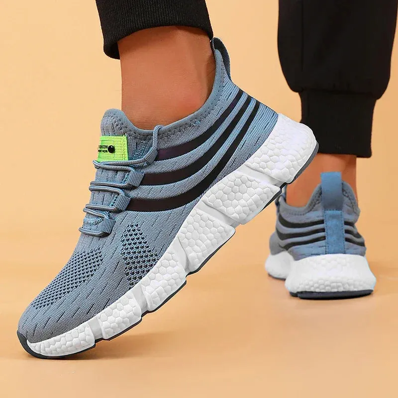 Classic Walking Comfortable Shoes Man Tenis Slip Shoes Early access Price-match guarantee Masculino Sneakers Shoes for Light Mesh Breathable on Outdoor Men Running