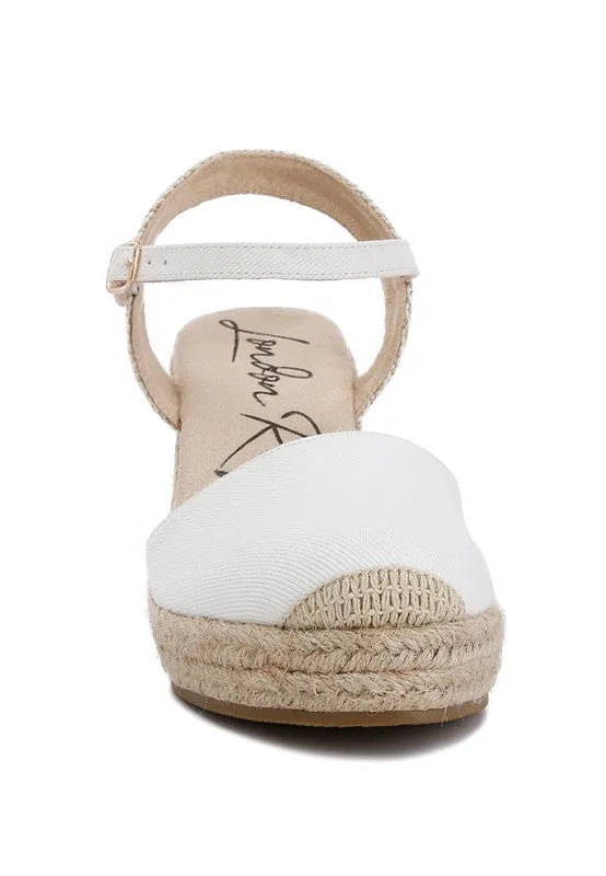Closed Toe Espadrille Wedges