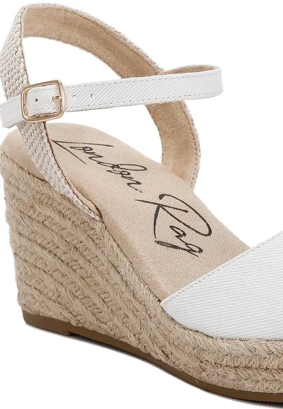 Closed Toe Espadrille Wedges