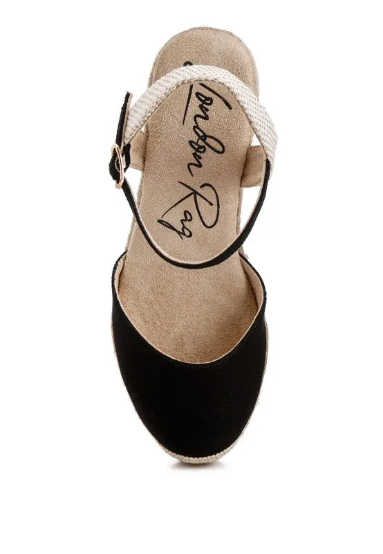 Closed Toe Espadrille Wedges