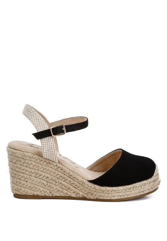 Closed Toe Espadrille Wedges