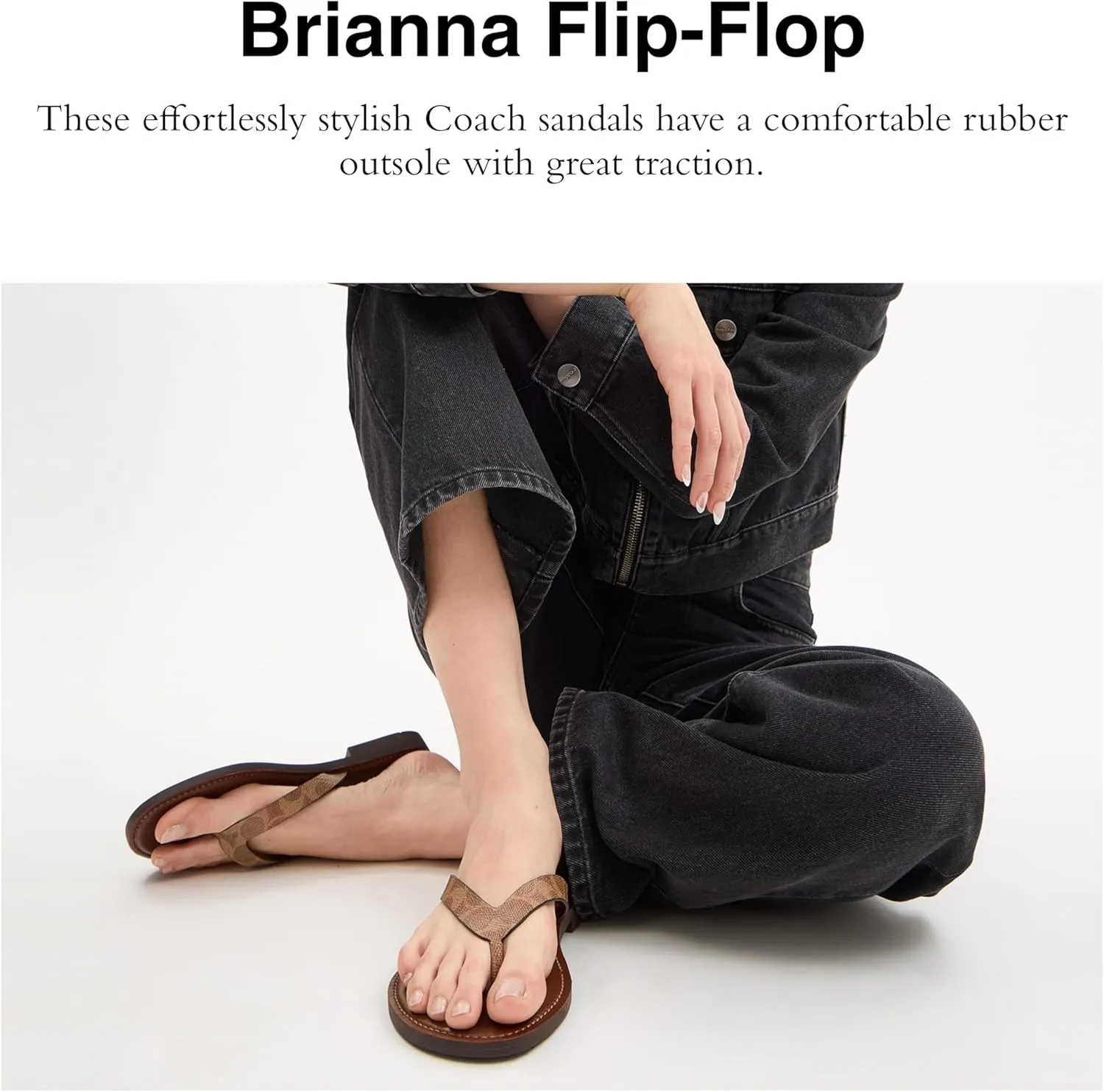 Coach Women's Brianna Flip Flop Flat Sandals