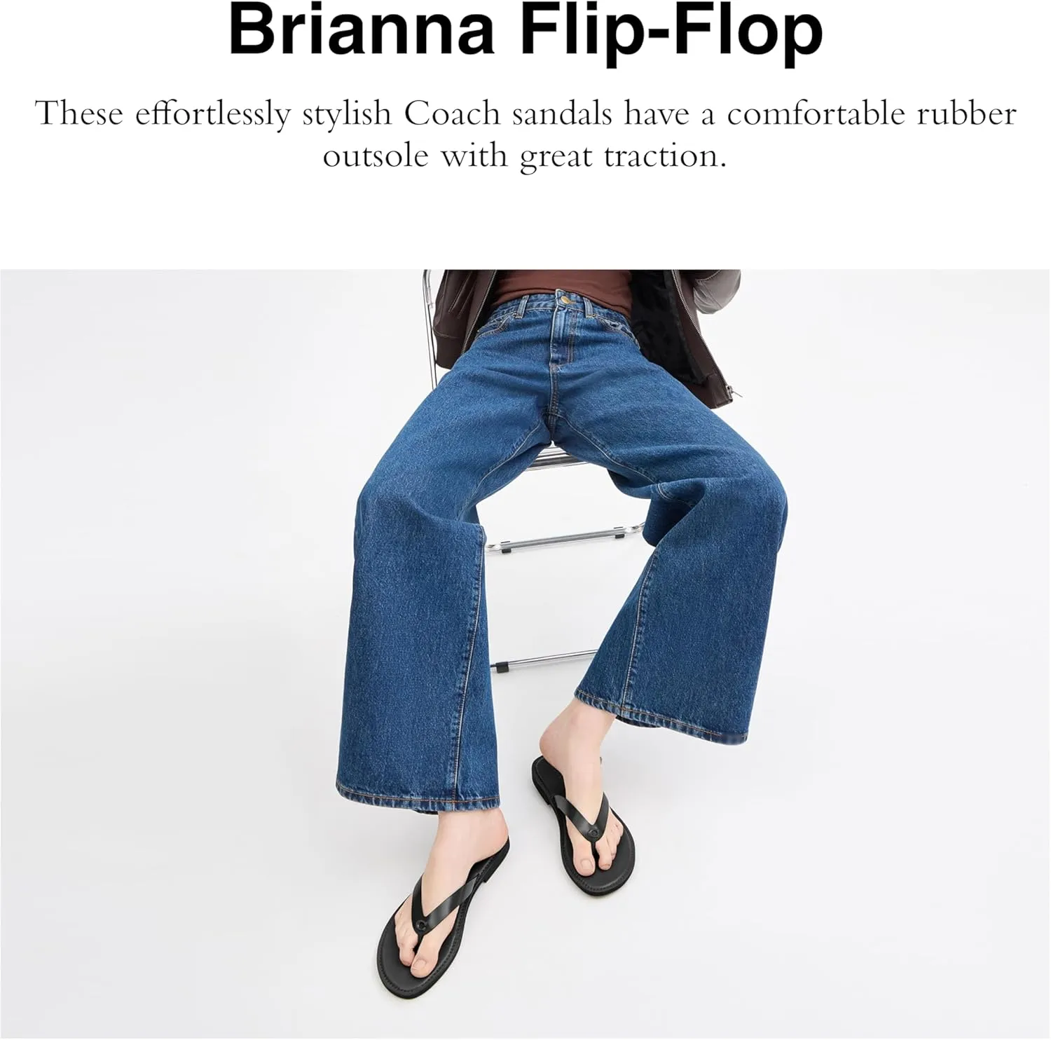 Coach Women's Brianna Flip Flop Flat Sandals