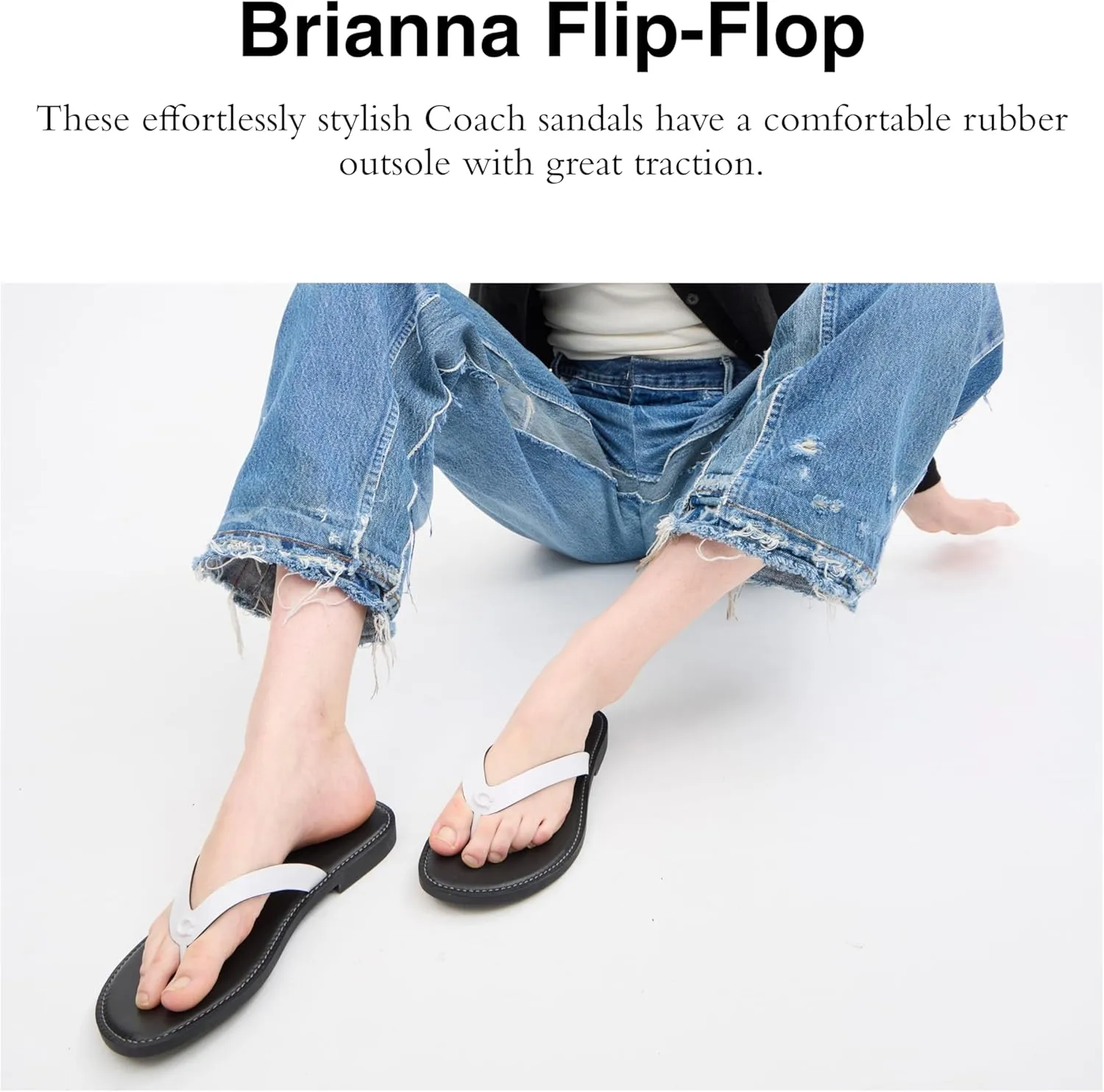 Coach Women's Brianna Flip Flop Flat Sandals