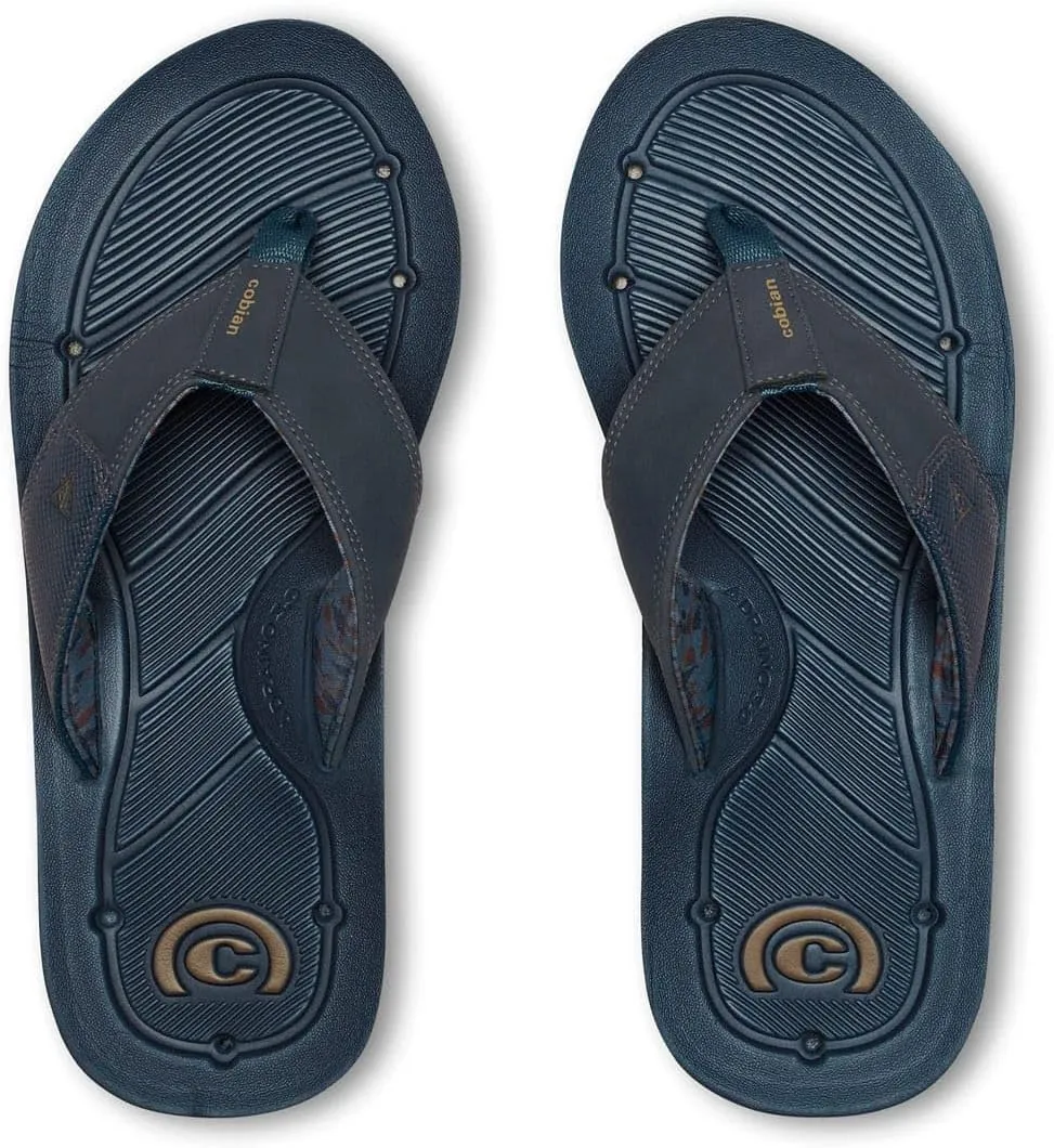 Cobian Men’s Draino 3 Water-friendly Synthetic Suede Strap Flip-Flop Sandals