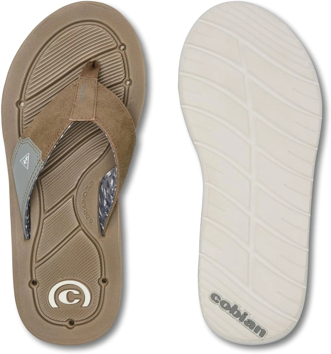 Cobian Men’s Draino 3 Water-friendly Synthetic Suede Strap Flip-Flop Sandals