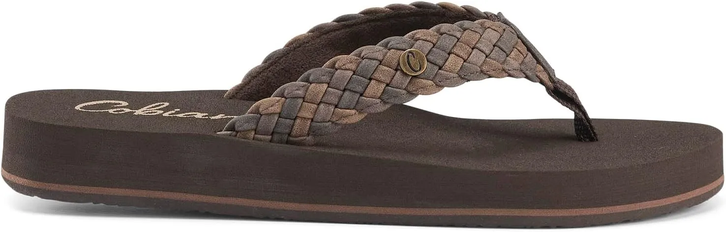 Cobian Women's Sandal Braided Bounce Flip Flop