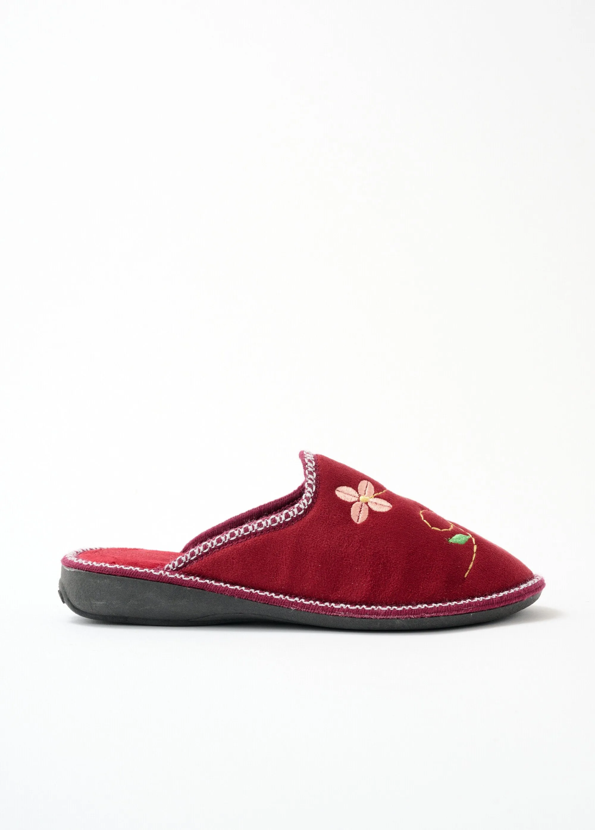 Comfort width wedge mule slipper
