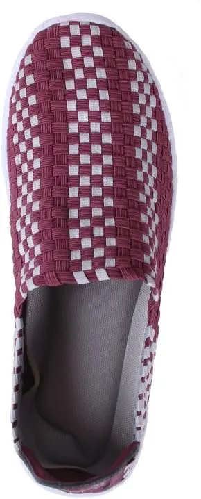 Comfy Feet NCAA Woven Colors Comfy Slip On Shoes