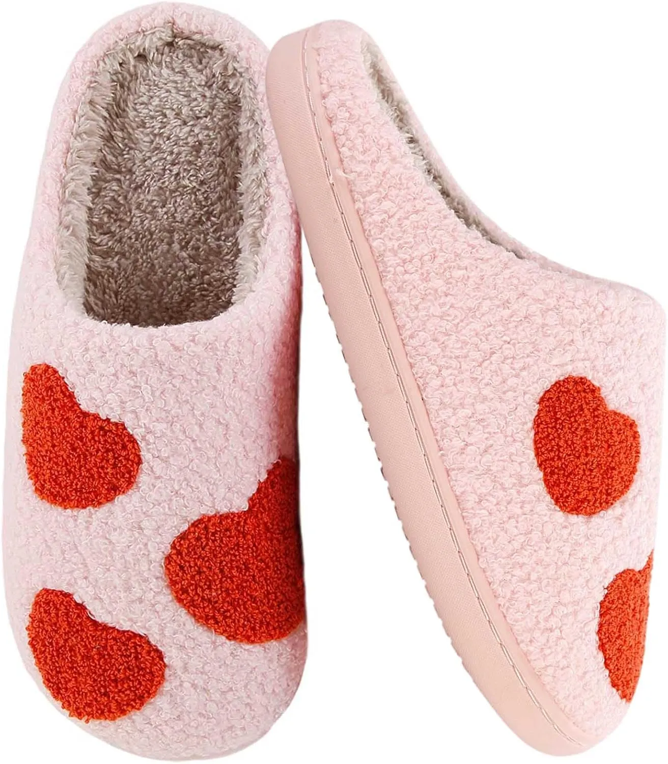 Comfy House Slippers For Women Men, Ladies Fuzzy Bedroom Slippers,indoor Outdoor Memory Foam Shoes