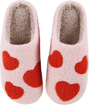 Comfy House Slippers For Women Men, Ladies Fuzzy Bedroom Slippers,indoor Outdoor Memory Foam Shoes