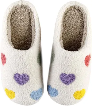 Comfy House Slippers For Women Men, Ladies Fuzzy Bedroom Slippers,indoor Outdoor Memory Foam Shoes