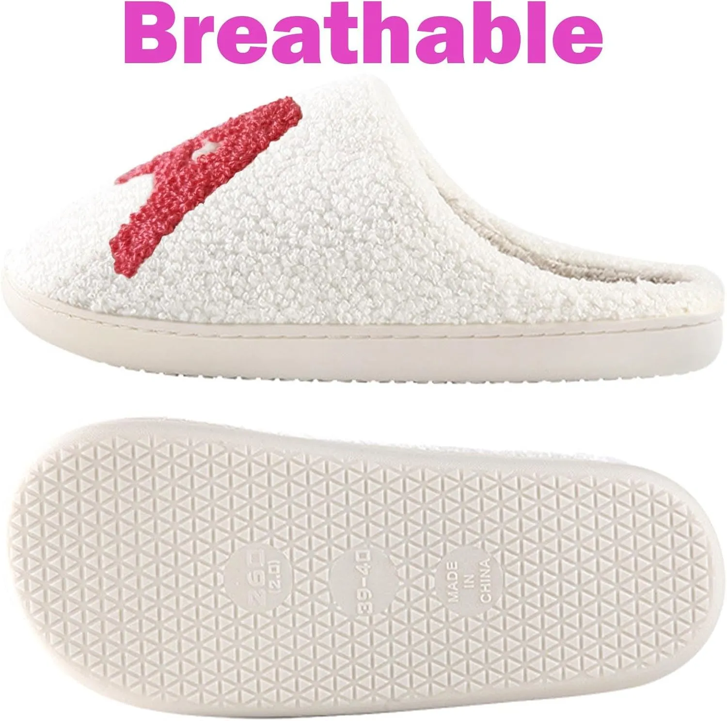 Comfy House Slippers For Women Men, Ladies Fuzzy Bedroom Slippers,indoor Outdoor Memory Foam Shoes