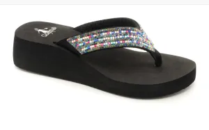 Corkys Clara Wedge Flip Flop