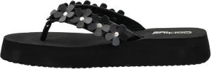 Corkys Footwear No Running Flip Flops - 'V' Strap Adorned With Flowers, Everyday Wear, Soft Footbed for All-Day Comfort, Effortless Slip-On Convenience