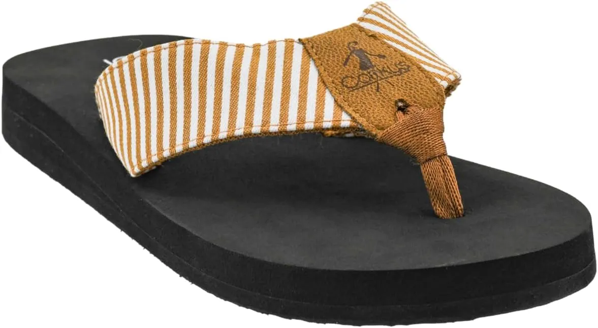 Corkys Footwear Womens Summer Break Flip Flops - Featuring A Thong Strap With Soft and Comfortable EVA insoles for All-Day Wear - Chic and Trendy Flip Flops