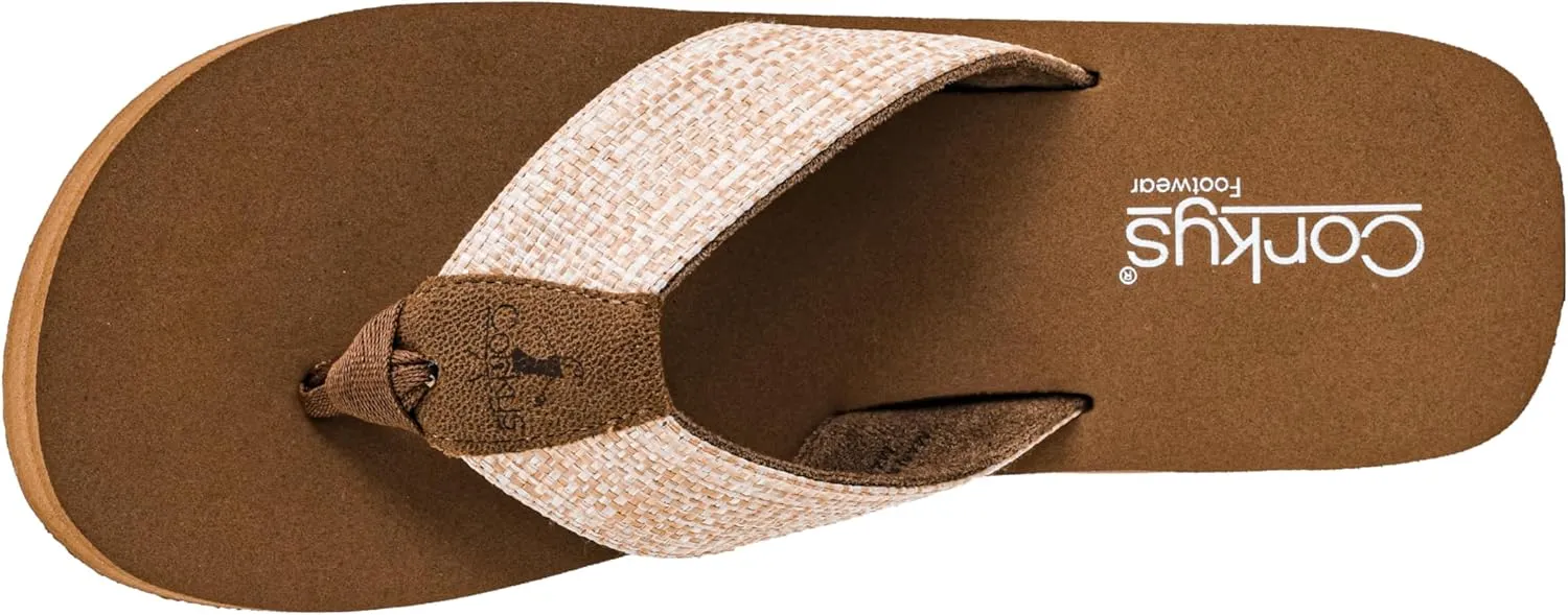 Corkys Footwear Women's Take A Dip Flip Flops - Featuring a Stylish V-Strap Design and a 2.5-Inch Platform, Blending Casual Elegance with Ultimate Comfort