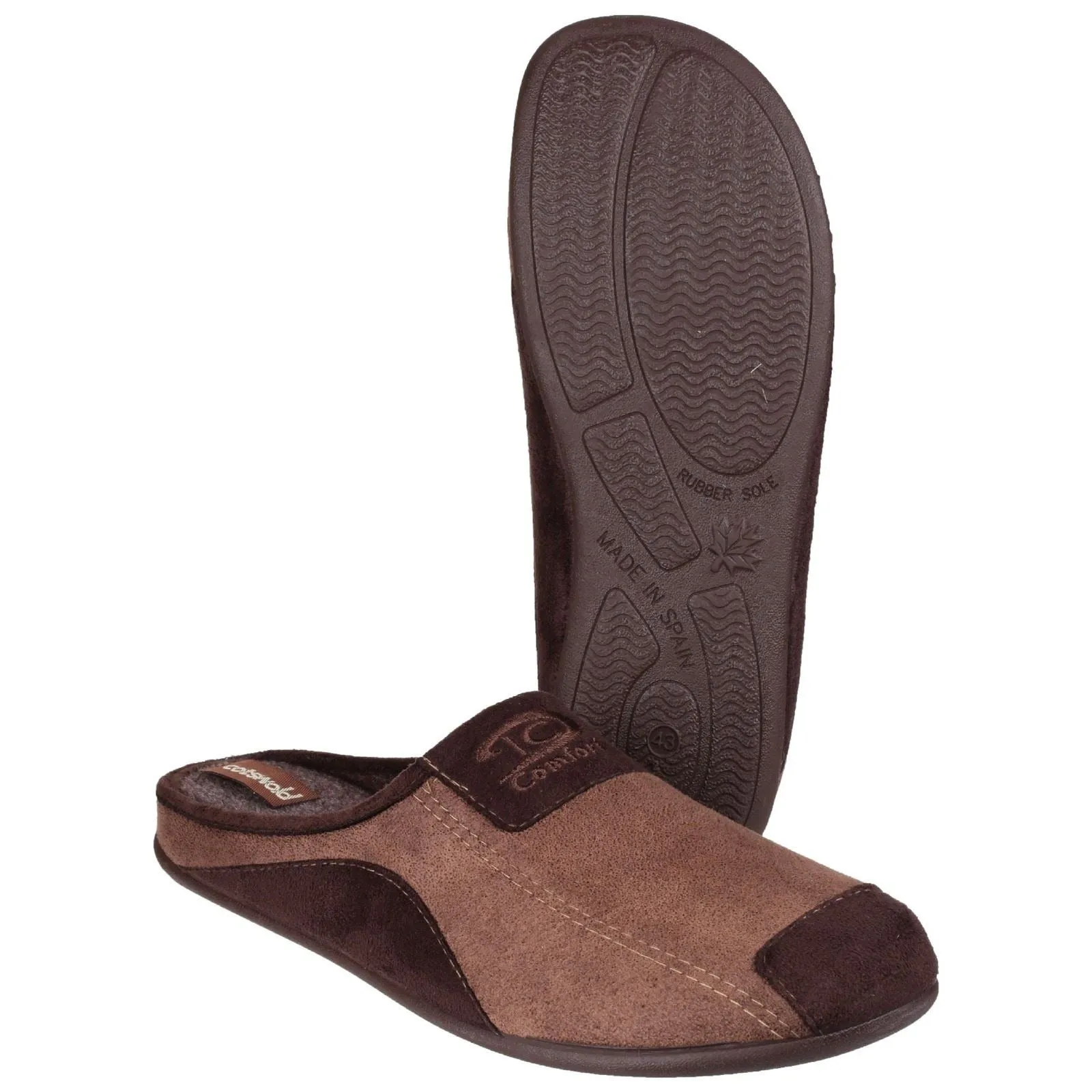 Cotswold Westwell Textile Men's Brown Slippers