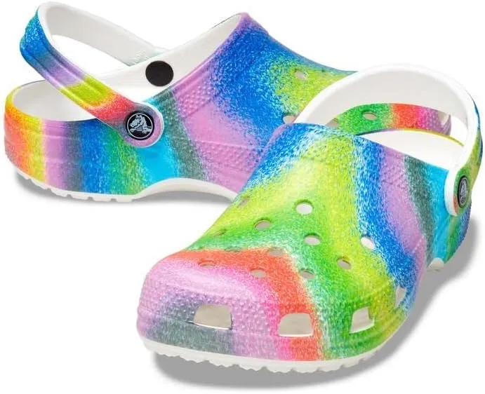Crocs Classic Solar Rainbow Clogs