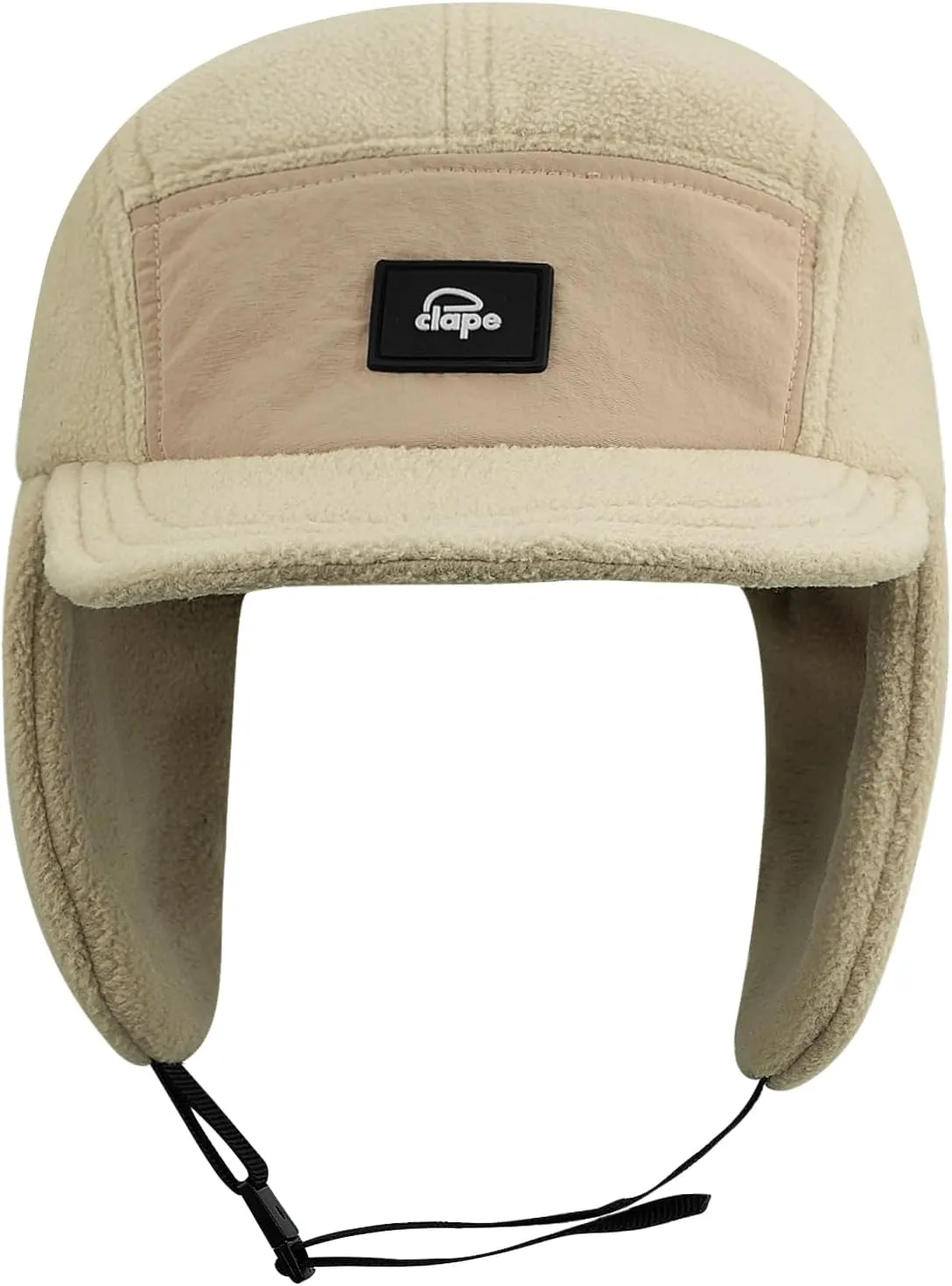Croogo Earflaps Baseball Cap Winter Trapper Hats for Men Warm Trooper Visor Hat 5 Panel Flat Bill Caps Snow Eskimo Hat