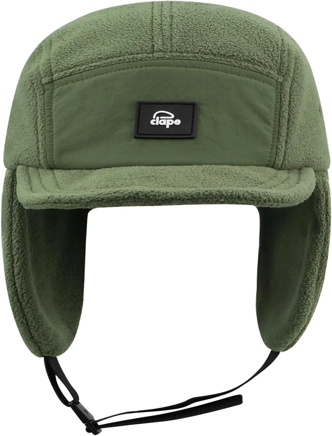 Croogo Earflaps Baseball Cap Winter Trapper Hats for Men Warm Trooper Visor Hat 5 Panel Flat Bill Caps Snow Eskimo Hat