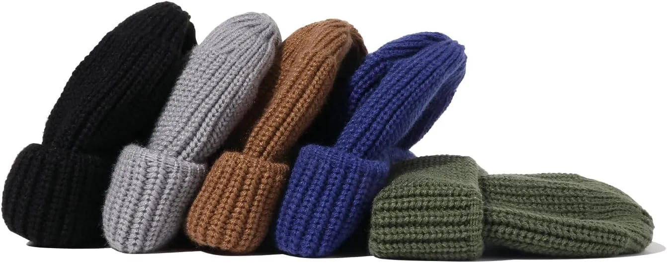 Croogo Knitted Beanie - Stylish Cuffed Skull Cap - Acrylic Watch Cap for Fishermen & Landlords