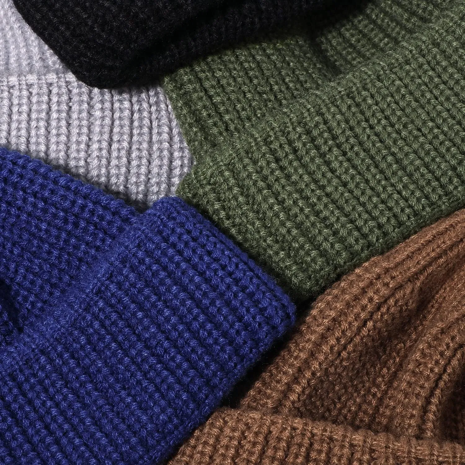 Croogo Knitted Beanie - Stylish Cuffed Skull Cap - Acrylic Watch Cap for Fishermen & Landlords