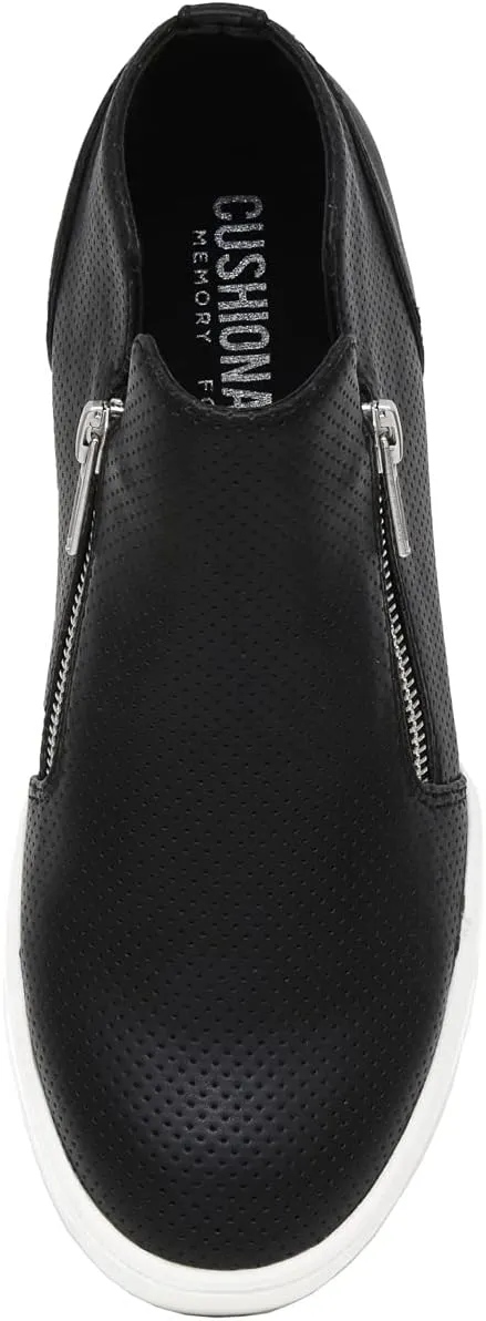 CUSHIONAIRE Women's Hart Hidden Wedge Sneaker  Wide Width Available