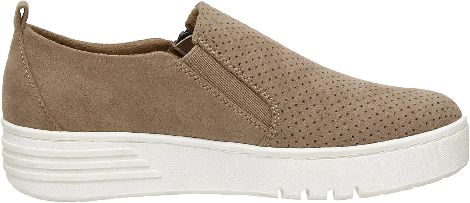 CUSHIONAIRE Women's Nissa Casual Zipper Slip on with  Memory Foam & Wide Widths Available