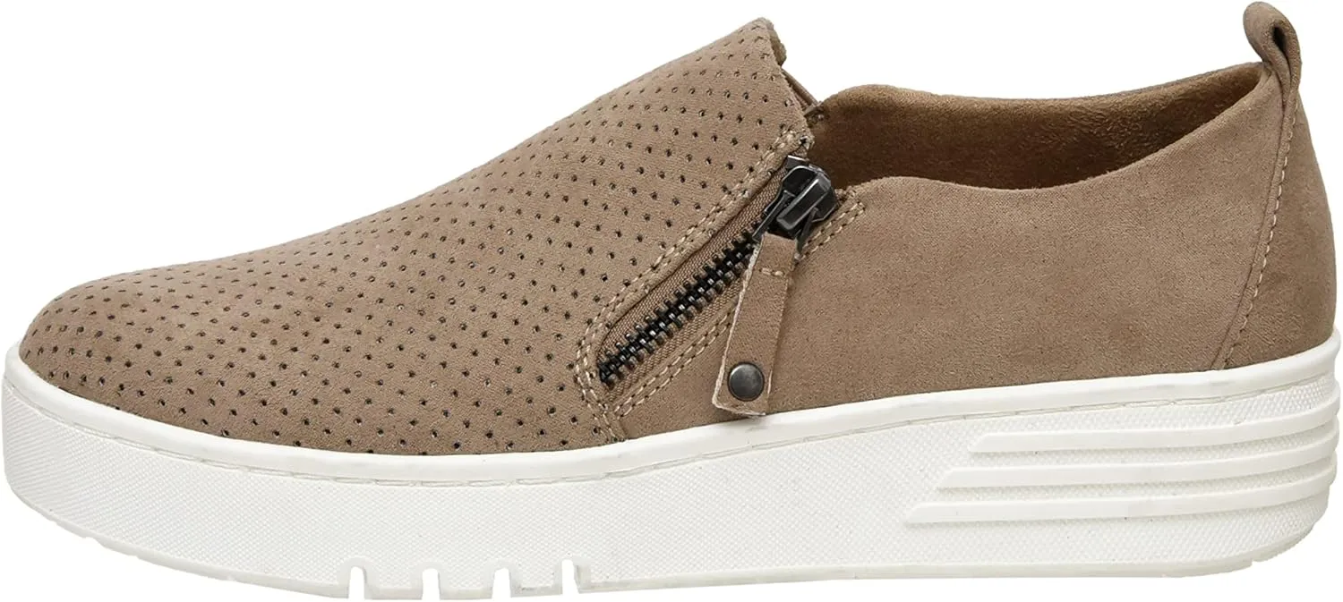 CUSHIONAIRE Women's Nissa Casual Zipper Slip on with  Memory Foam & Wide Widths Available