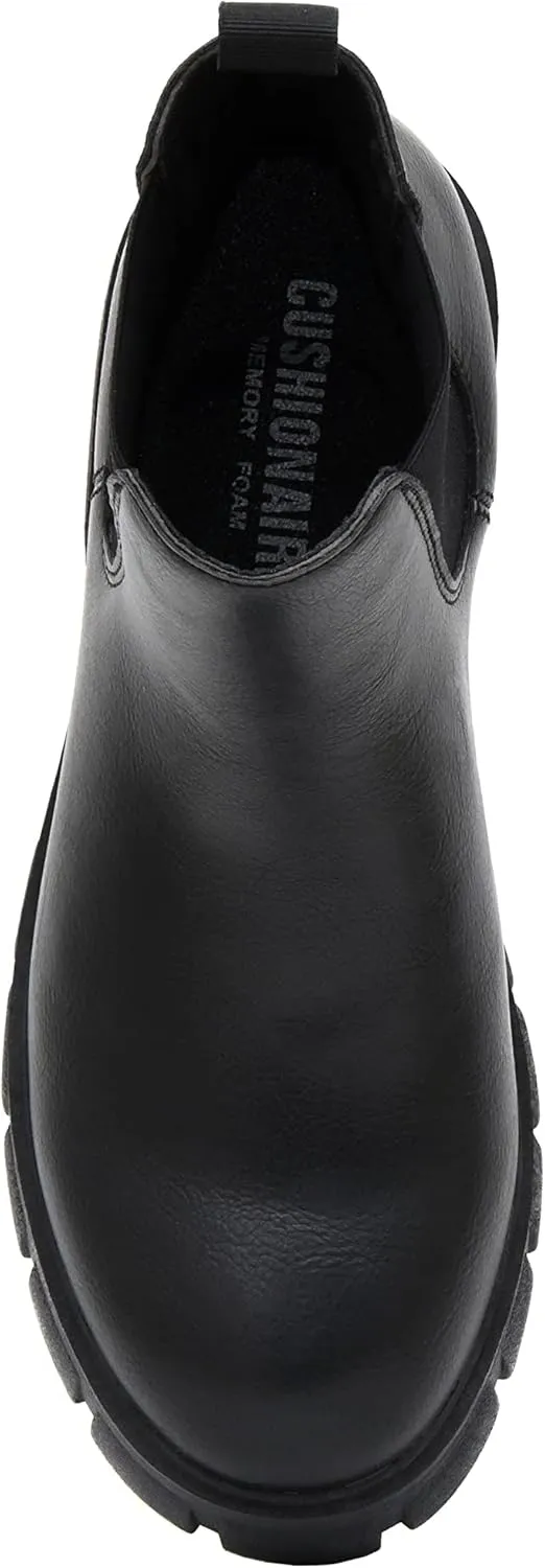 CUSHIONAIRE Women's Sasha slip on chelsea boot  Memory Foam