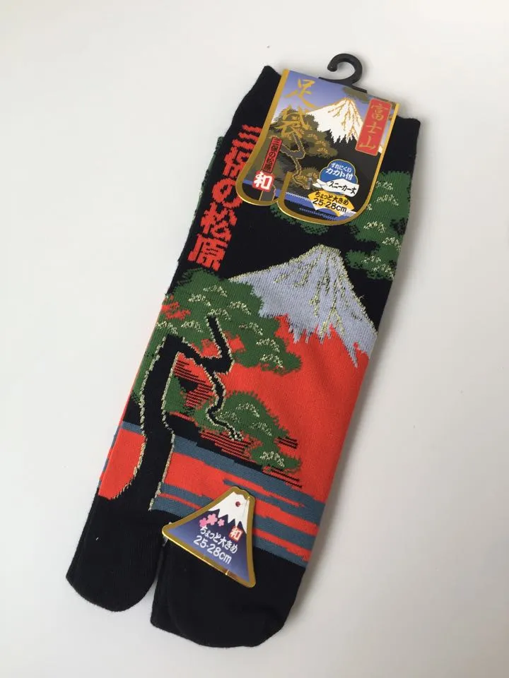 Design Tabi Sneaker Socks - Mt Fuji (M-L)