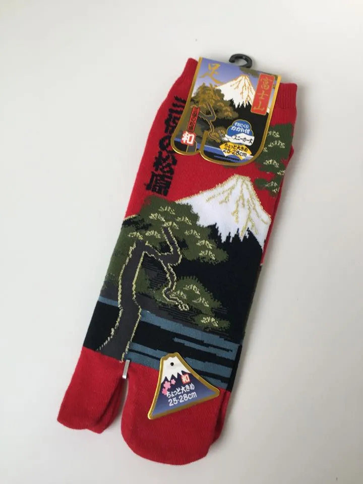 Design Tabi Sneaker Socks - Mt Fuji (M-L)