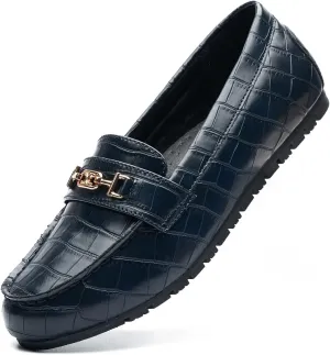 DeYashopin Women's Loafer Shoes Leisure Slip On Work Shoes Comfort Walking Flats