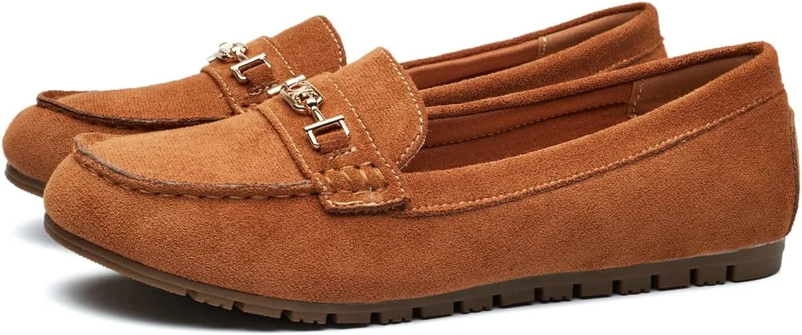 DeYashopin Women's Loafer Shoes Leisure Slip On Work Shoes Comfort Walking Flats