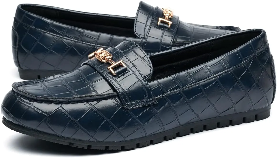 DeYashopin Women's Loafer Shoes Leisure Slip On Work Shoes Comfort Walking Flats