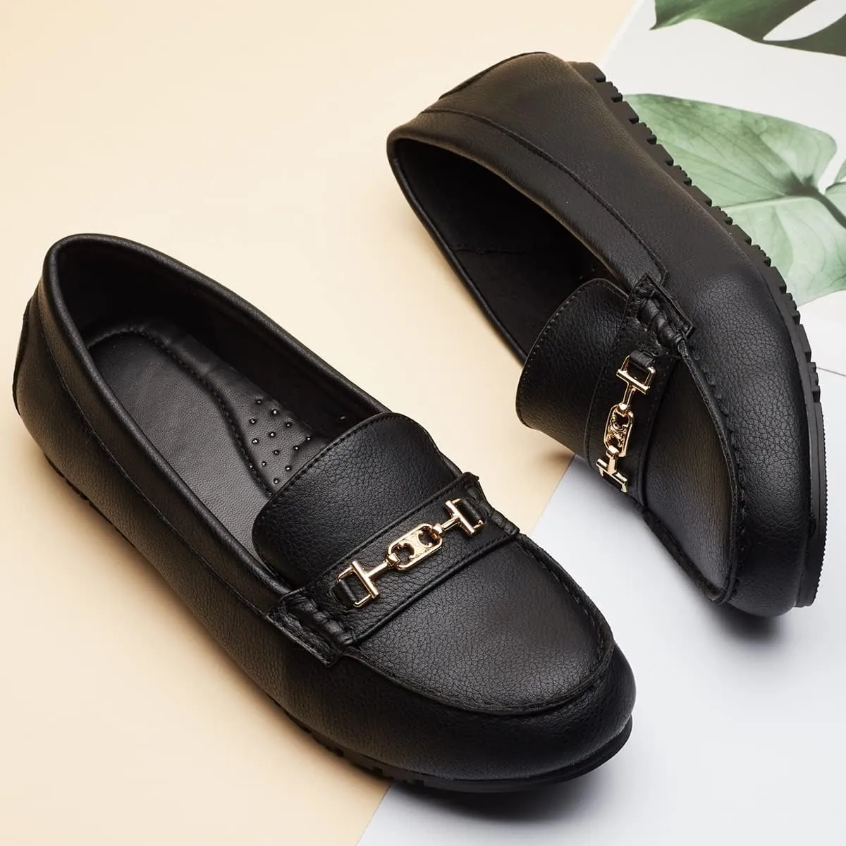 DeYashopin Women's Loafer Shoes Leisure Slip On Work Shoes Comfort Walking Flats