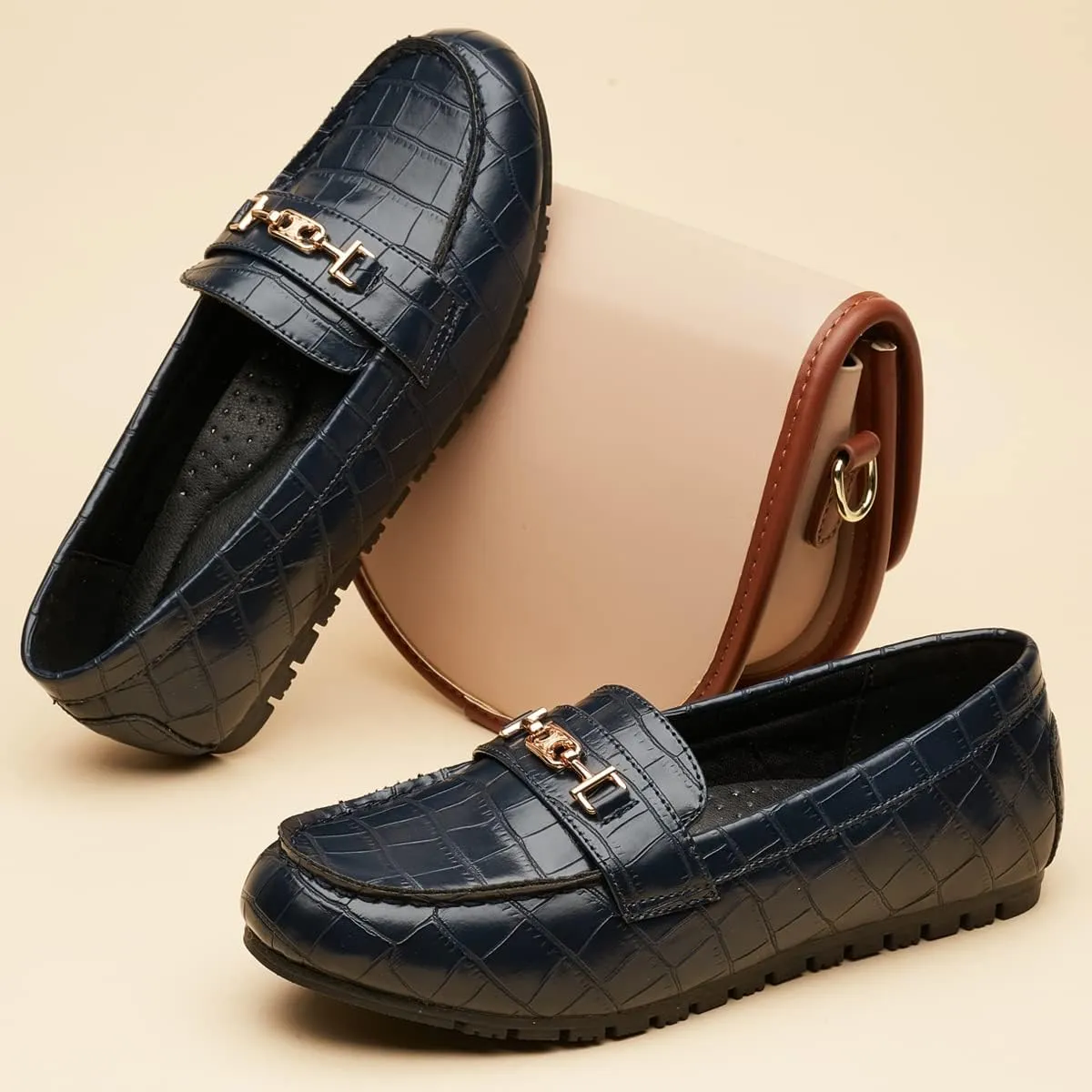 DeYashopin Women's Loafer Shoes Leisure Slip On Work Shoes Comfort Walking Flats