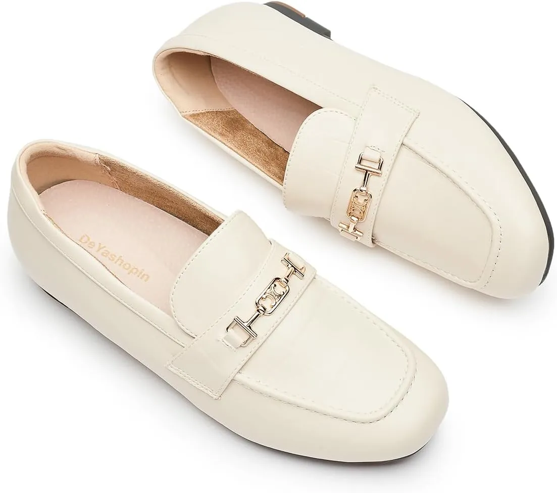 DeYashopin Women's Loafer Shoes Leisure Slip On Work Shoes Comfort Walking Flats